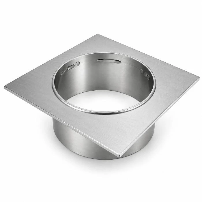 Tile Insert POP waste, 80mm outlet Silver