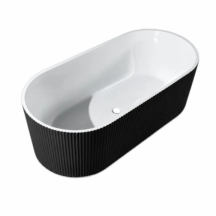Regio Haven Freestanding Oval Shape Contemporary Luxury Acrylic Bathroom Bathtub Design Collection