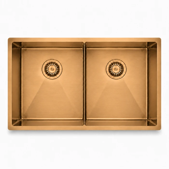 Regio 754420 Series Pressed Stainless Steel Double Bowl Kitchen Sink