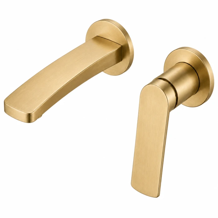 Regio Lydia Series Square Wall Mixer with Spout