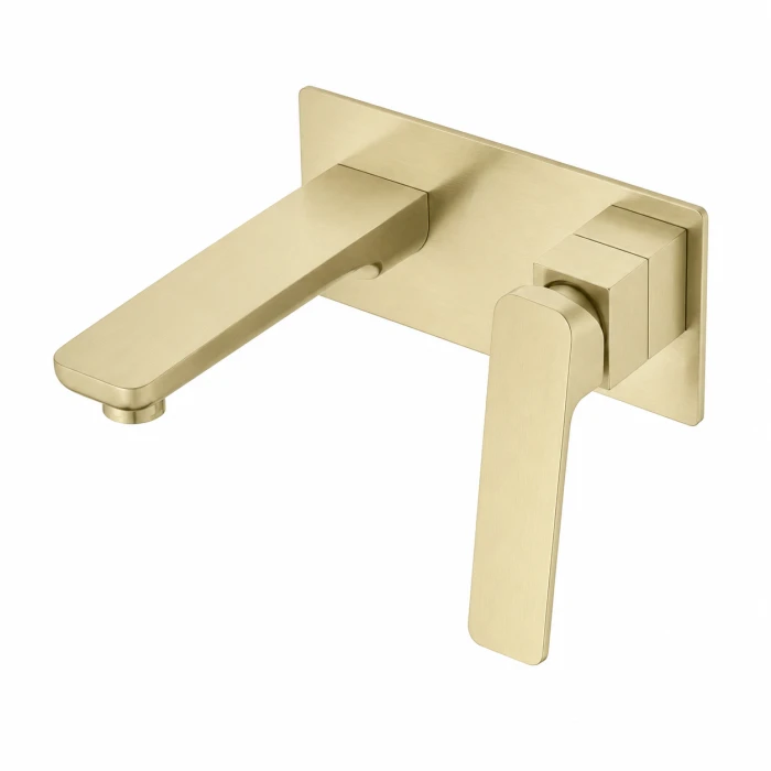 Regio Minerva Series Square Wall Mixer with Spout